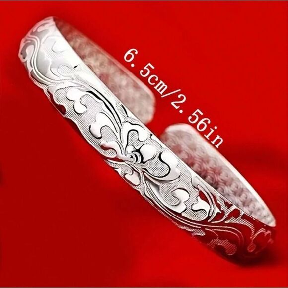 Silver Cuff Bracelet - Picture 2 of 7